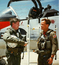Doug Waller with Navy Pilot